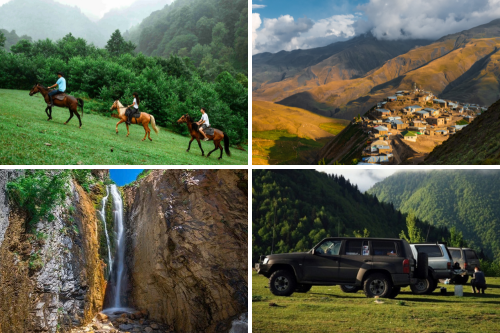 Jeep Tour to Anzir Waterfall via Khinalig